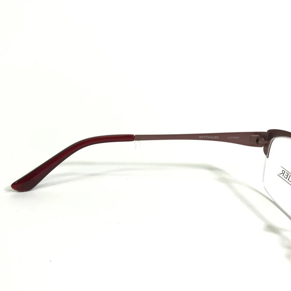 Wittnauer Eyeglasses Frames LUCIANA BROWN Cat Eye Half Rim 53-18-140